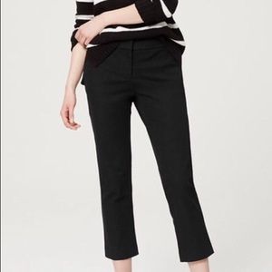 Loft Black Curvy Crop Pants
